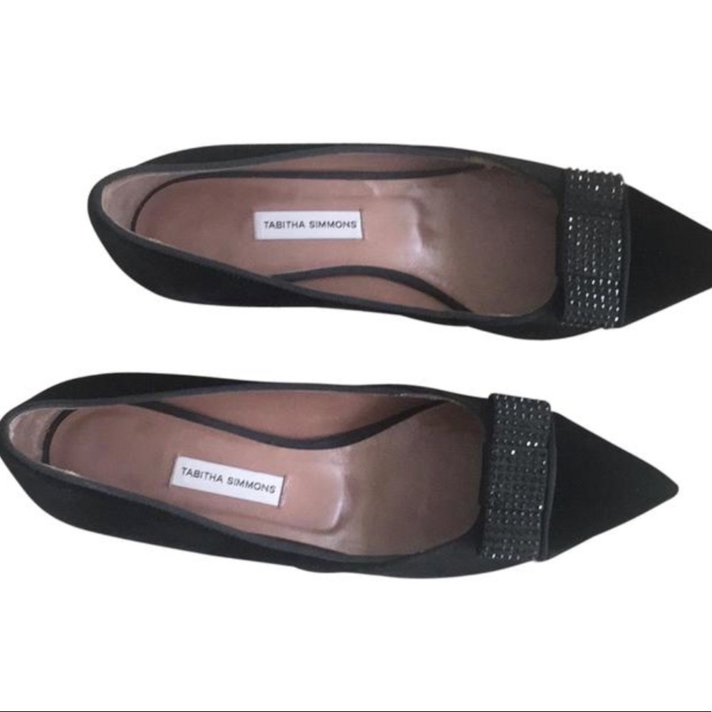 NWT Tabitha Simmons velvet kitten heel